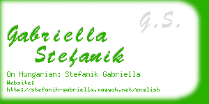 gabriella stefanik business card